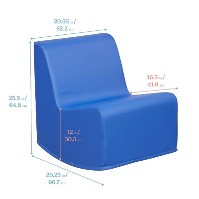 ECR4Kids SoftZone Rocker, Blue Image 1