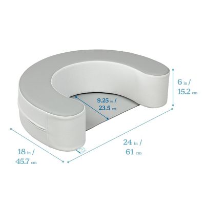 ECR4Kids SoftZone Sit-Up Support Ring, Grey/Light Grey Image 1