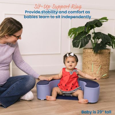 ECR4Kids SoftZone Sit-Up Support Ring, Navy/Powder Blue Image 2