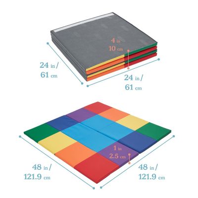 ECR4Kids SoftZone Square Dance Activity Mat, Assorted Image 1