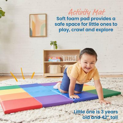 ECR4Kids SoftZone Square Dance Activity Mat, Assorted Image 2