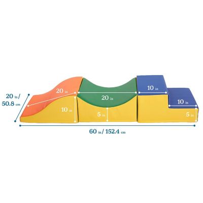 ECR4Kids SoftZone Traversing Trio Climber, Assorted, 3-Piece Image 1