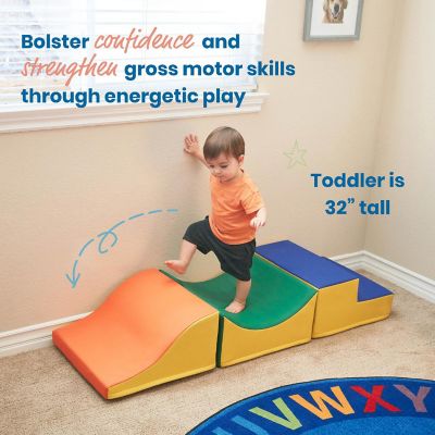 ECR4Kids SoftZone Traversing Trio Climber, Assorted, 3-Piece Image 2