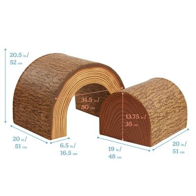 ECR4Kids SoftZone Tree Tunnel and Tree Climber Set Image 1