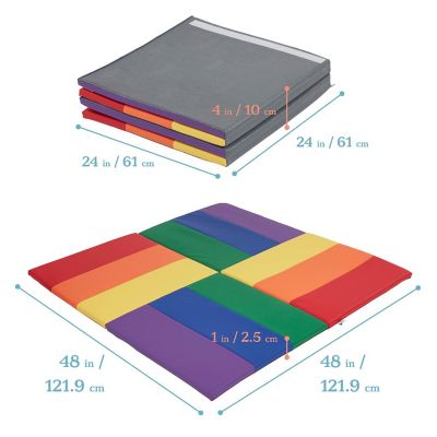 ECR4Kids SoftZone Turning Tiles Activity Mat, Assorted Image 1