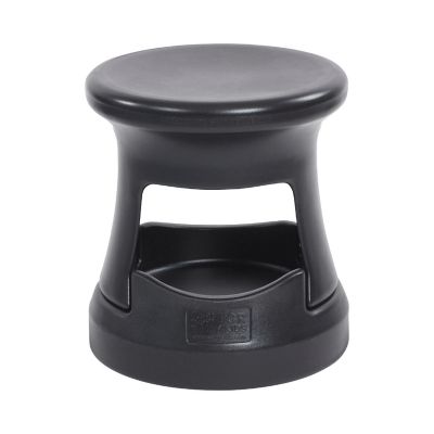 ECR4Kids Storage Wobble Stool, 15in Seat Height, Black Image 1