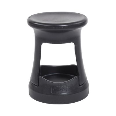ECR4Kids Storage Wobble Stool, 18in Seat Height, Active Seating, Black Image 1