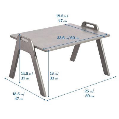 ECR4Kids Table2Go, Grey Wash Image 1