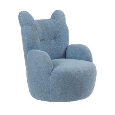 ECR4Kids Teddy Chair, Kids Furniture, Peacock Blue Image 1