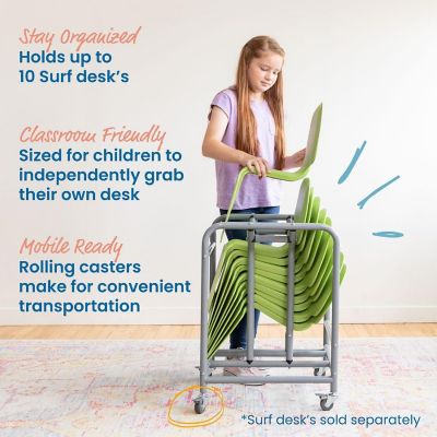ECR4Kids The Surf Storage Rack - Fits 10 Surf Chairs Image 2
