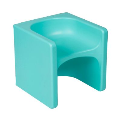 ECR4Kids Tri-Me 3-In-1 Cube Chair, Kids Furniture, Aqua Image 1