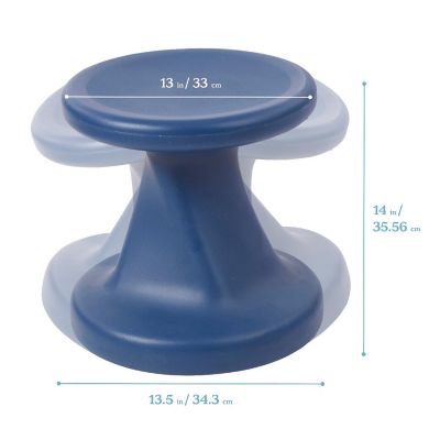 ECR4Kids Twist Wobble Stool, 14in Seat Height, Active Seating, Navy Image 1