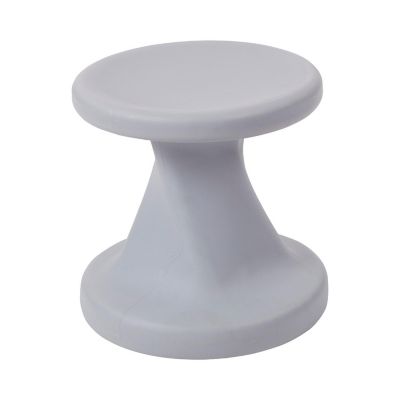 ECR4Kids Twist Wobble Stool, 14in Seat Height, Light Grey Image 1