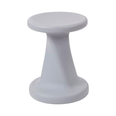 ECR4Kids Twist Wobble Stool, 18in Seat Height, Active Seating, Light Grey Image 1