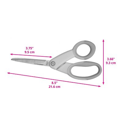 ECR4Kids Ultra-Grip 8.5" Stainless Steel Scissors with Soft Comfort Grip - Heavy Duty for Offices, Home, School - Blue (3-Pack) Image 1