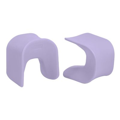 ECR4Kids Wave Seat, 18in - 19.6in Seat Height, Perch Stool, Light Purple, 2-Pack Image 1