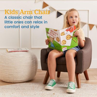 ECR4Kids Willa Arm Chair, Kids Furniture, Raisin Image 2