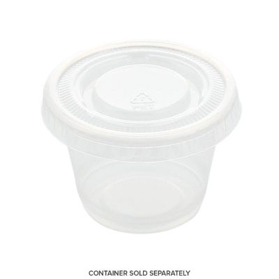 Edge Collections  - 1 OZ - PET Clear Portion Cup Lids Image 1