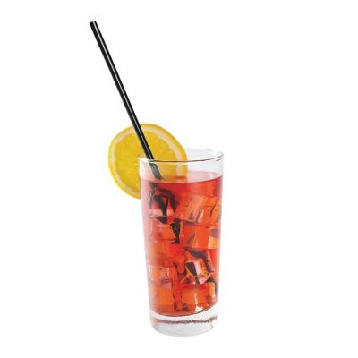 Edge Collections  - 10.25" - Black Paper Wrapped Straw! Image 1