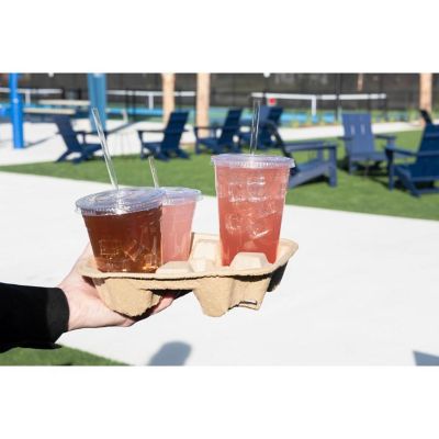 Edge Collections  - 10.25" - Clear - Jumbo Cellulosic Compostable Straws! Image 2
