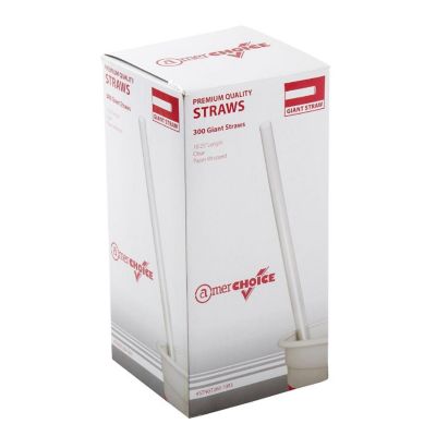 Edge Collections  - 10.25" - Clear Paper Wrapped Straws! Image 2