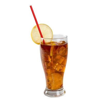 Edge Collections  - 10.25" - Red Paper Wrapped Straws! Image 1