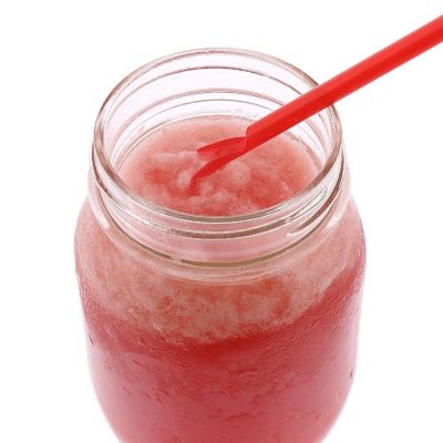 Edge Collections  - 10.25" - Red - Wrapped Jumbo Spoon Straw! Image 1