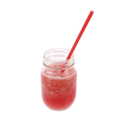 Edge Collections  - 10.25" - Red - Wrapped Jumbo Spoon Straw! Image 2