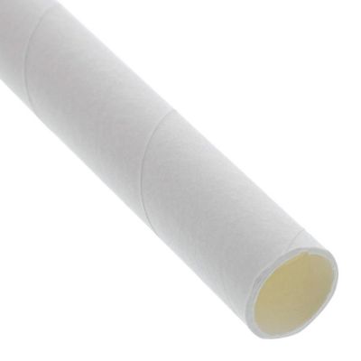 Edge Collections  - 10.25" - White Wrapped Straws! Image 2
