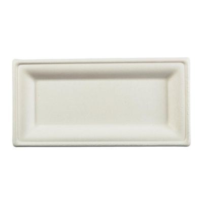 Edge Collections  - 10" x 5" - Natural - Rectangle Fiber Plates! Image 2