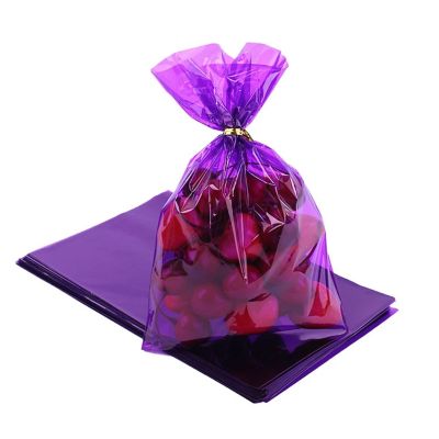 Edge Collections - 11" x 5" - Purple - Solid Color Cello Bags Image 1