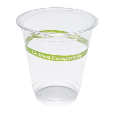 Edge Collections  - 12" - Clear - PLA Compostable Cups! Image 1