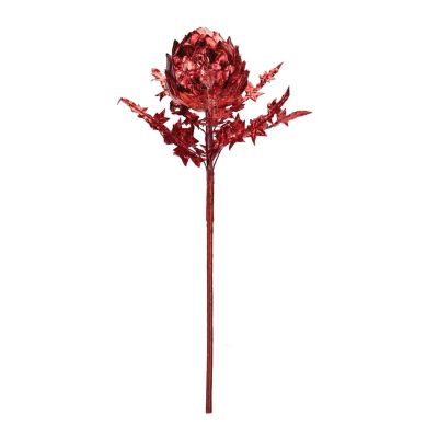 Edge Collections - 12" - Red - Metallic Artichoke Stem! Image 1