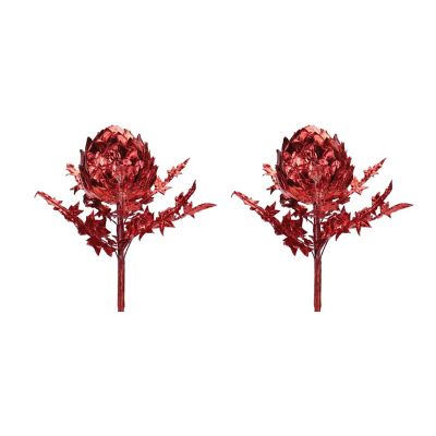 Edge Collections - 12" - Red - Metallic Artichoke Stem! Image 2