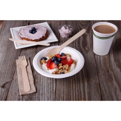 Edge Collections  - 12" - White - Compostable Cup PLA Lined! Image 1