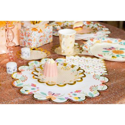 Edge Collections - 13&amp;#8221; - Multicolor - Tea Party Paper Placemats! Image 2