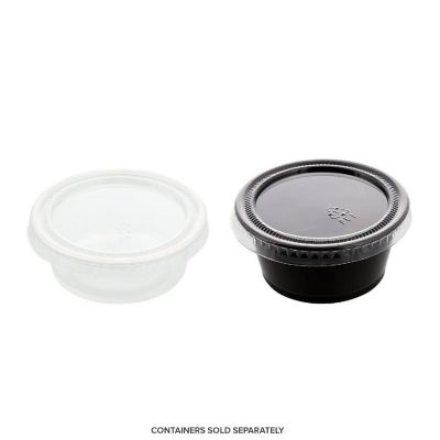 Edge Collections  - 15-25" - Clear Portion Cup Lids! Image 1