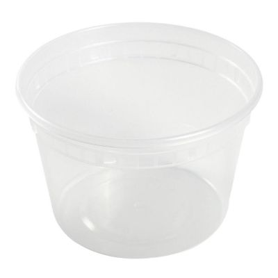 Edge Collections  - 16" - Clear Deli Containers and Lids! Image 1
