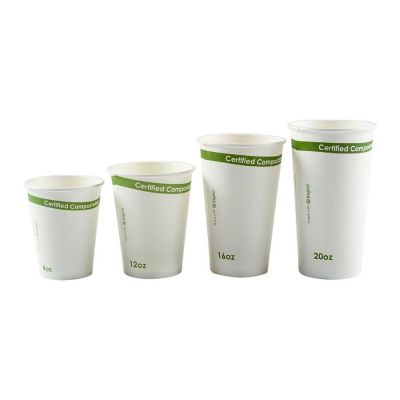 Edge Collections  - 16" - White - Compostable Cup PLA Lined! Image 2