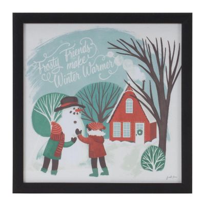 Edge Collections - 18x24" - Multicolor - Framed Winter Scene Wall Art! Image 2