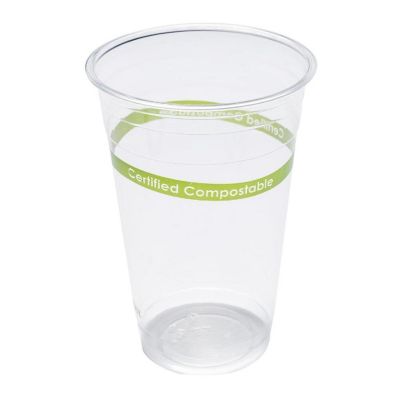 Edge Collections  - 20" - Clear PLA Compostable Cups! Image 1