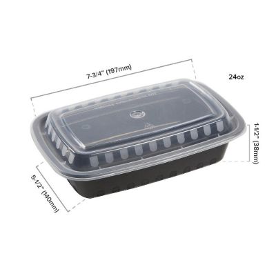 Edge Collections  - 24" - Black Containers and Lids! Image 2