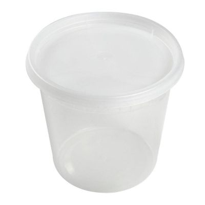 Edge Collections  - 24" - Clear Deli Containers and Lids! Image 1