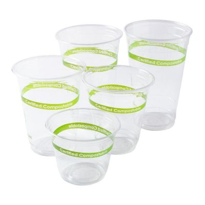 Edge Collections  - 24" - Clear PLA Compostable Cups! Image 2