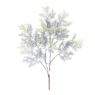 Edge Collections - 24" - Green with White - Flocked Cedar Branch! Image 1
