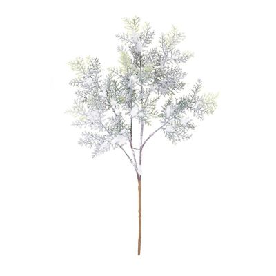 Edge Collections - 24" - Green with White - Flocked Cedar Branch! Image 1