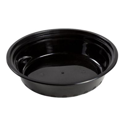 Edge Collections  - 24" - Round Black Containers and Lids! Image 1