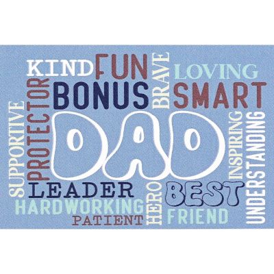 Edge Collections - 3" x 2" - Multicolor - Itty Bitty Blessings Card "Dad The Lord Bless! Image 1