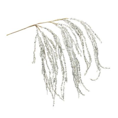 Edge Collections - 30" - Silver - Hanging Tinsel Branch! Image 1