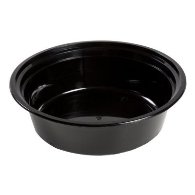 Edge Collections  - 32" - Round Black Containers and Lids! Image 1